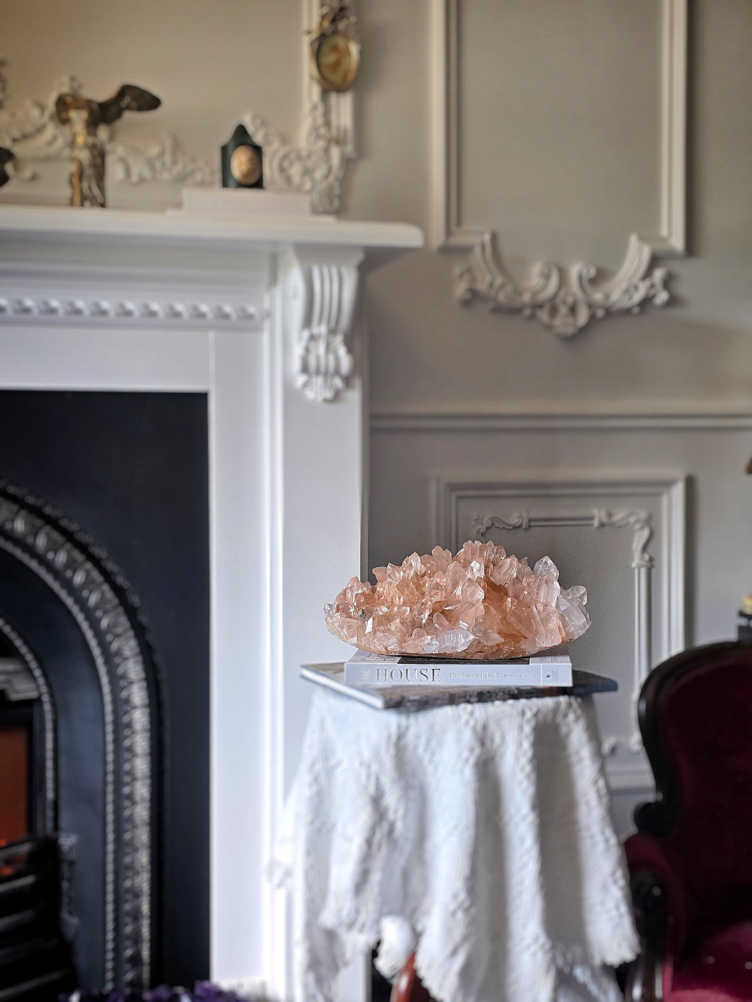 Large Peach Himalayan Quartz Cluster - 6.5kg High Grade #127