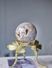 Load image into Gallery viewer, Druzy Purple Flower Agate Sphere - 338g #403
