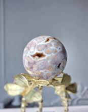 Load image into Gallery viewer, Druzy Purple Flower Agate Sphere - 338g #403
