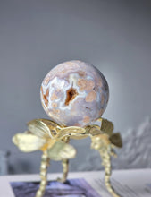 Load image into Gallery viewer, Druzy Purple Flower Agate Sphere - 338g #403
