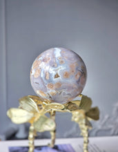 Load image into Gallery viewer, Druzy Purple Flower Agate Sphere - 338g #403
