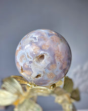 Load image into Gallery viewer, Druzy Purple Flower Agate Sphere - 338g #403
