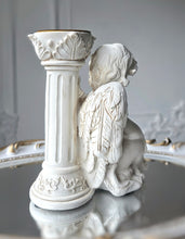 將圖片載入圖庫檢視器 Large Angel Sphere Holder /decoration Stand / Candle Holder  - White
