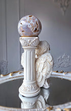 將圖片載入圖庫檢視器 Large Angel Sphere Holder /decoration Stand / Candle Holder  - White
