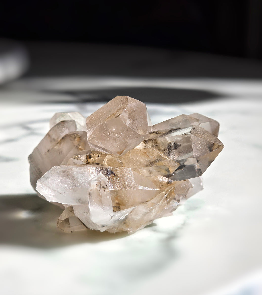 Golden Smoky Himalayan Quartz Cluster - 270g #422