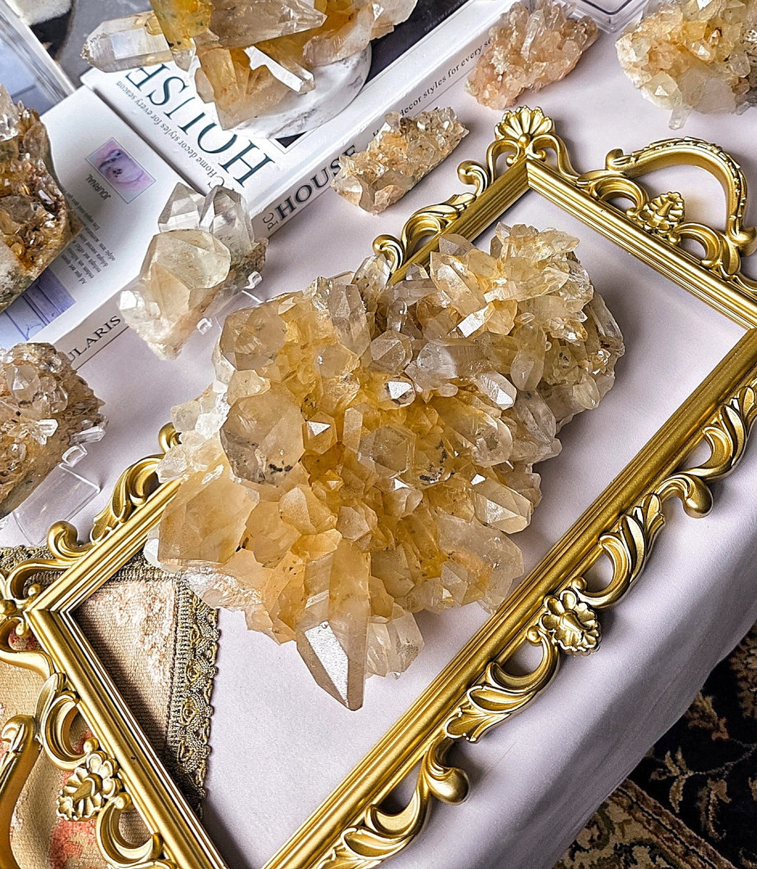 | RARE | High Grade Golden Himalayan Quartz Cluster - 2.65kg #440