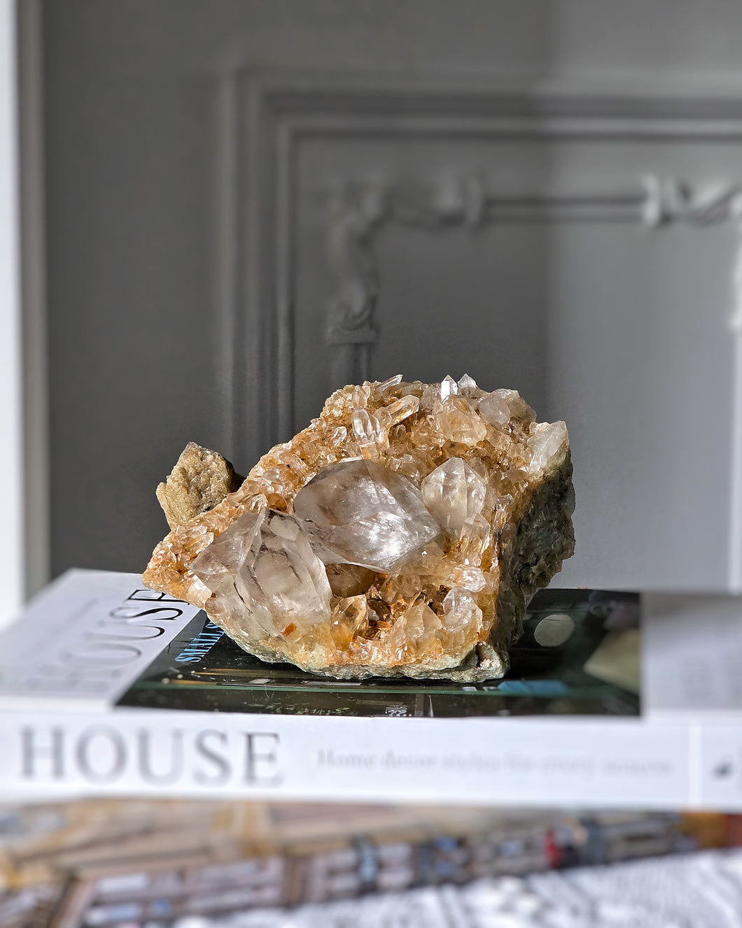 | RARE | Double Layer Golden Himalayan Quartz Cluster - 1.2kg #454