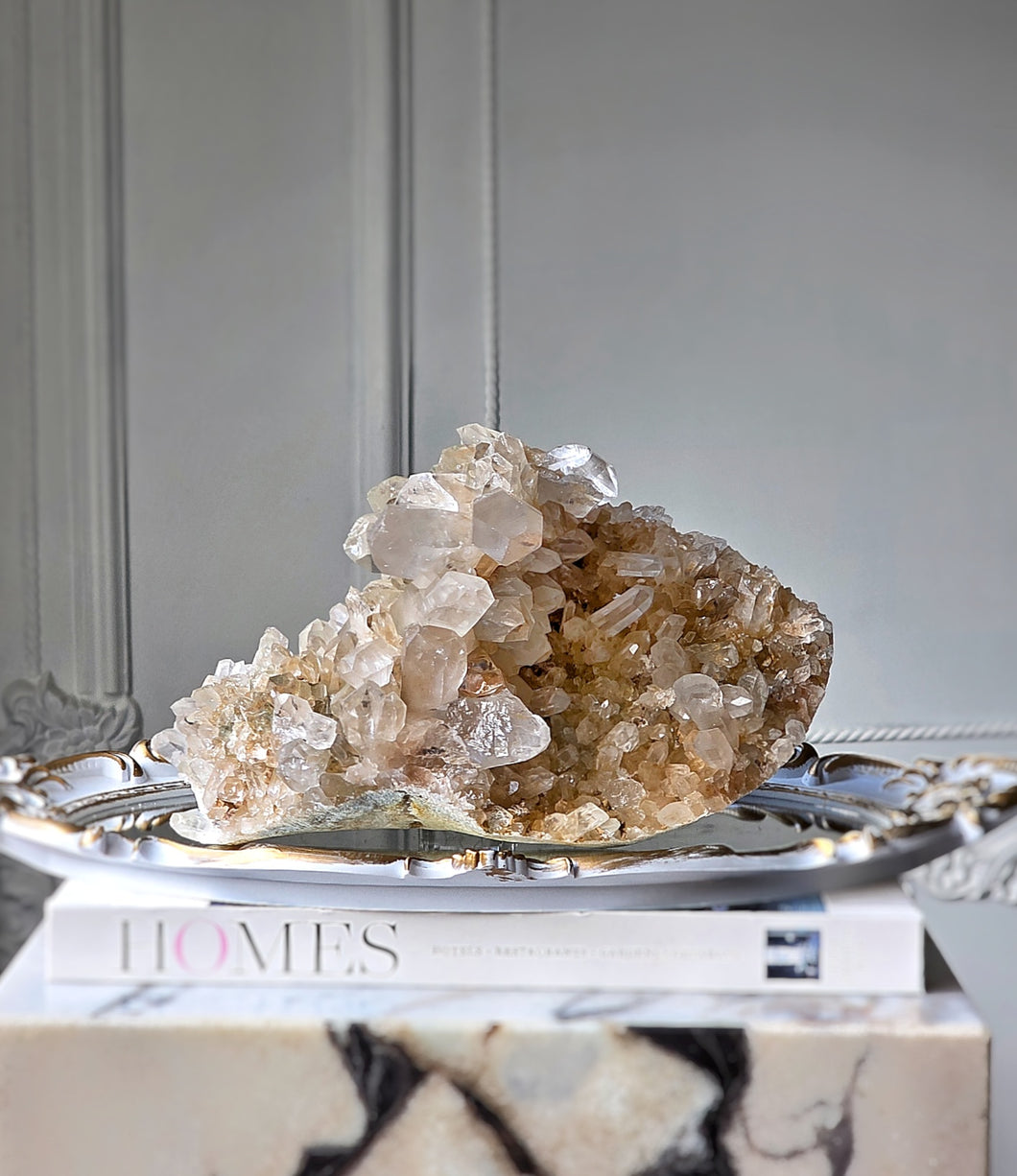 Large Golden Himalayan Quartz Cluster - 3.37kg #458