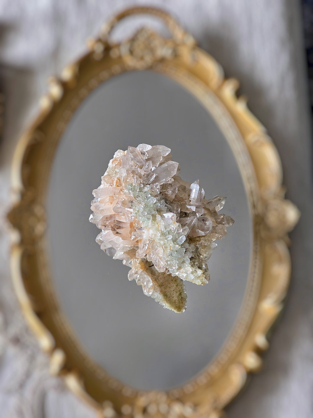 10% OFF | Pink Himalayan Quartz with Green Chlorite Inclusion - 539g #461