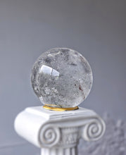 Load image into Gallery viewer, Clear Quartz Sphere x Green Chlorite Inclusion - 169g #142
