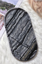 Load image into Gallery viewer, Brazilian Zebra Marble Stone Tray / Plate - 1.3kg #120
