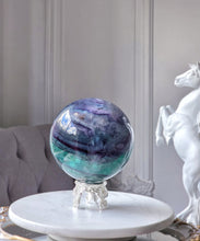 이미지를 갤러리 뷰어에 로드 , Large Rainbow Fluorite Sphere - 3.5kg #307
