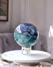 이미지를 갤러리 뷰어에 로드 , Large Rainbow Fluorite Sphere - 3.5kg #307

