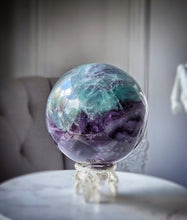 이미지를 갤러리 뷰어에 로드 , Large Rainbow Fluorite Sphere - 2.77kg #308
