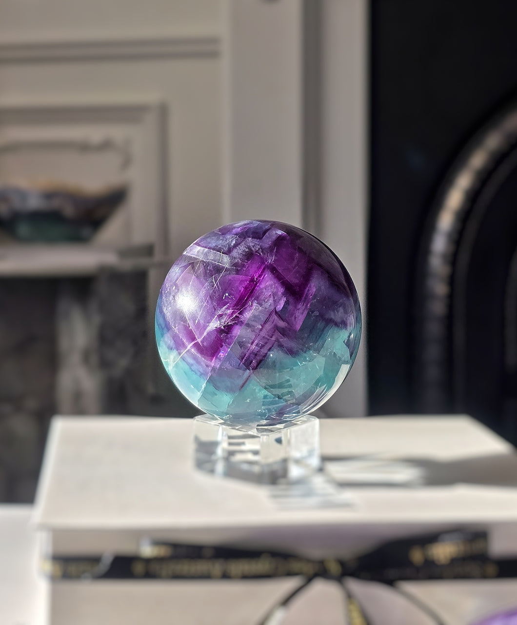 Rainbow Fluorite Sphere - 994g #312