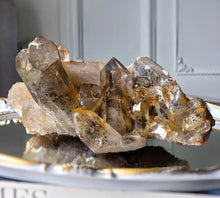 이미지를 갤러리 뷰어에 로드 , Smoky Citrine Quartz x Mica Cluster on Clear Stand - 1.67kg #370
