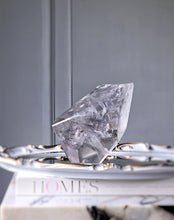 이미지를 갤러리 뷰어에 로드 , Large Clear Quartz Freeform on Gold Stand - 1.24kg #1
