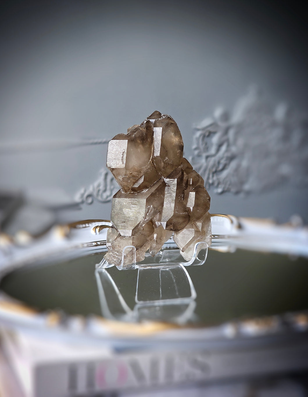 Elestial Smoky Skeleton / Skeletal Quartz Cluster - 340g #1