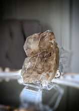 Cargar imagen en el visor de la galería, Elestial Smoky Skeleton / Skeletal Quartz Cluster - 340g #1
