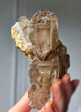 Cargar imagen en el visor de la galería, Elestial Smoky Skeleton / Skeletal Quartz Cluster - 340g #1
