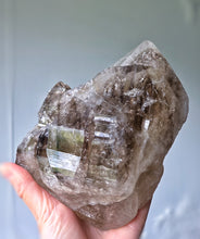 將圖片載入圖庫檢視器 Elestial Smoky Skeleton / Skeletal Quartz on Stand - 1.56kg #150
