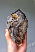 이미지를 갤러리 뷰어에 로드 , Elestial Smoky Skeleton / Skeletal Quartz with Red Rutilated - 593g #327
