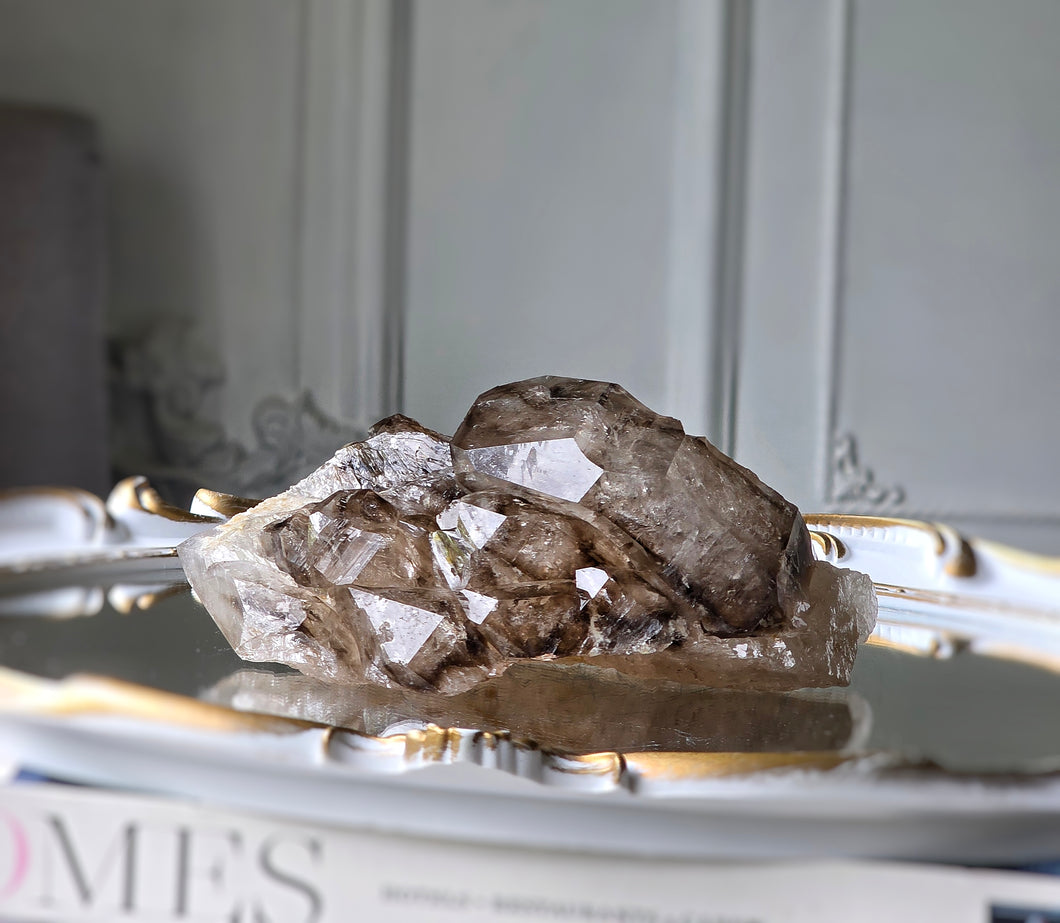 Elestial Smoky Skeleton / Skeletal Quartz - 611g #134