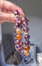 將圖片載入圖庫檢視器 Lodolite Amethyst x Citrine Quartz Bracelet - 11mm
