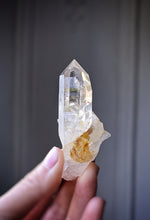 Load image into Gallery viewer, Golden Healer Quartz Point on Stand - mini 54g #285
