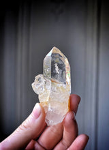 Load image into Gallery viewer, Golden Healer Quartz Point on Stand - mini 54g #285
