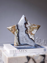 이미지를 갤러리 뷰어에 로드 , Large Volcano Agate Star Carving / Thick Slab - 2.52kg #103
