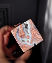 將圖片載入圖庫檢視器 Druzy Blue &amp; Pink Agate Cube - 247g #446
