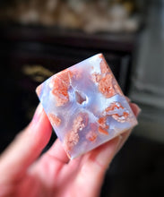 이미지를 갤러리 뷰어에 로드 , Druzy Pink &amp; Blue Agate Cube - 211g #410
