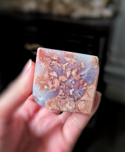 이미지를 갤러리 뷰어에 로드 , Druzy Pink &amp; Blue Agate Cube - 211g #410
