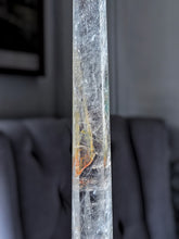 將圖片載入圖庫檢視器 Clear Quartz Tower with Golden Healer Inclusion - Skinny &amp; Tall 401g #379
