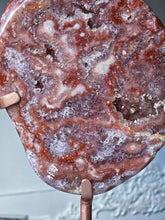 이미지를 갤러리 뷰어에 로드 , Pink Amethyst Slab on Rose Gold Stand - 1.66kg #348
