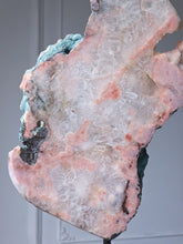 Load image into Gallery viewer, Pink Amethyst Slab on Black Stand - 1kg #70
