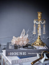Cargar imagen en el visor de la galería, Smoky Pink Himalayan Quartz Cluster on Clear Stand - 333g #492
