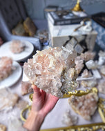 High Grade Pink Himalayan Quartz Cluster - 1.36kg #518