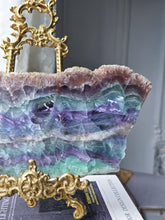 將圖片載入圖庫檢視器 Rainbow Fluorite Slab - 868g #537
