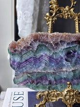 將圖片載入圖庫檢視器 Rainbow Fluorite Slab - 868g #537
