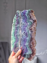 將圖片載入圖庫檢視器 Rainbow Fluorite Slab - 868g #537
