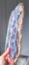 將圖片載入圖庫檢視器 Rainbow Fluorite Slab - 868g #537
