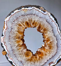Load image into Gallery viewer, Citrine Quartz Portal / Ring on Gold Stand - 1.98kg #533
