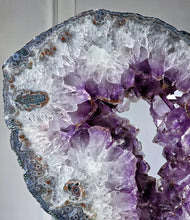 이미지를 갤러리 뷰어에 로드 , Large Rutilated Amethyst Portal / Slab on Black Stand - 7.16kg #135
