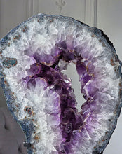 이미지를 갤러리 뷰어에 로드 , Large Rutilated Amethyst Portal / Slab on Black Stand - 7.16kg #135
