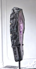 이미지를 갤러리 뷰어에 로드 , Large Rutilated Amethyst Portal / Slab on Black Stand - 7.16kg #135
