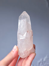 Load image into Gallery viewer, Pink Himalayan Quartz Point / Cluster - small 193g #553
