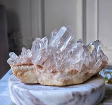 Lade das Bild in den Galerie-Viewer, High Grade Himalayan Quartz Cluster - Pink Hue 490g #572
