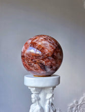 이미지를 갤러리 뷰어에 로드 , Large Fire Quartz / Red Hematoid Quartz Sphere - 1.38kg #142
